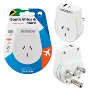Jackson Outbound USB Travel Adaptor Pakistan South Africa With USB USB-C Outlets