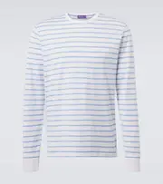 [Ralph Lauren Purple Label] Ralph Lauren Purple Label Striped cotton jersey T-shirt AU 96 blue