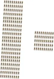 [MOBUTOFU] 5sets Retro Teeth Charms Safe Material Pendants for Jewelry Diy Projects 100pcs*5