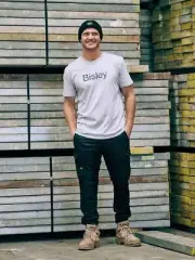 Bisley Flx And Move Stretch Denim Cargo Cuffed Pants (BPC6335)