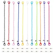 11pcs Children Kids Colorful Mask Lanyard Chain Glasses Strap Holder Necklace