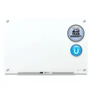 Quartet Brilliance Glass Dry-Erase Boards, 36 x 24, White Surface
