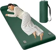 Krujecnt Inflatable Camping Mattress | Soft Foam Outdoor Sleeping Mat,Travel Supplies, Portable Travel Air Bed for Car Backpacking Picnic Outdoor Beach Tent