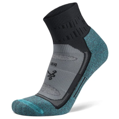 Balega Blister Resist Quarter Socks Dry Feet Running US W 6-8/M 4.5-6.5 Grey