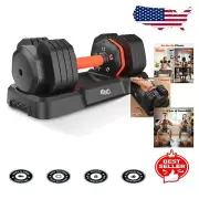 Versatile Adjustable Dumbbells Set: 15LB to 55LB Weight Options for Home Gyms