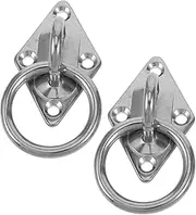 Generic 2 Pack Stainless Steel Marine Hardware Hooks Heavy Duty Eye Plate Latch Hook for Ceiling Mount Boat Swing Hammock