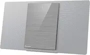 Panasonic SC-HC412EG-S Compact Multi-Function CD Bluetooth FM Radio DAB+ AUX-in Autoplay USB Space Tune, LincsD-Amp High Audio Quality Wall Mounted Silver