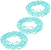 VINTORKY 3pcs Artificial Eucalyptus Leaf Garland Faux Leaf String DIY Leaves Wreath Forms Fake Vines for Room Decor Holiday Christmas Ornament Crafts 7.5m