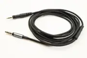 Nylon Audio Cable with Mic For Audio technica ATH-M40x M50x M70x M60x Headphones