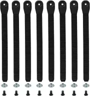 8pcs Snowboard Ankle Ladder Strap Replacement Elastic Binding Straps