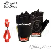 Contego Fingerless Work Gloves +FREE GLOVE CLIP+ Mechanics Safety Glove AS/NZS