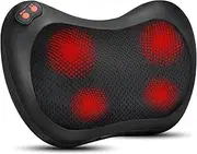 Back Massager, Shiatsu Neck Massager with Heat, Electric Back Massager for Shoulder, Back, Leg, Deep Tissue Kneading Massage to Relief Muscles，For Mom, Dad and Family