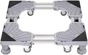 Adjustable Appliance Base Stand - Lock Wheel Trolley For Washing Machine Fridge