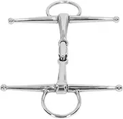 Stainless Steel Horse Snaffle Bit Roller for Cultivation Outdoor 135mm Horse Cheek Snaffle