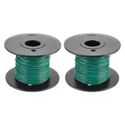 24AWG Gauge Stranded Hook-Up Wire PVC Tinned Copper Wire Spool 30m/100ft Green