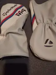 Brand New TaylorMade M4 Driver Head Cover Ea. (White/Grey) M/W
