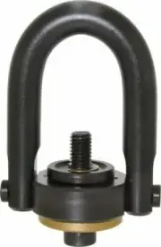 Jergens 1/2-13 Safety Engineered Center Pull Hoist Ring 2,500 Lb Load - 23411