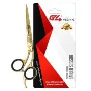 G4 Professional Curved Gold Barber Scissor for Hair Trimming Razor Edge Scissors