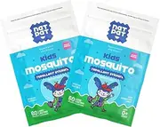 NATPAT Buzz Patch Mosquito Patch Stickers for Kids - Plant Based Ingredients, Non-Toxic, The Original All Natural Citronella Essential Oil Insect Patch, DEET Free (2 pack, 120 stickers)