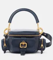 [Chloe] Chloé Camera Small leather shoulder bag One Size blue