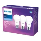 Pack of 3 Globes Philips LED Cool Daylight B22 1055 Lumen 10.5W Light Globe Bulb