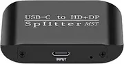 USB C Adapter | Splitter Cable Adapter for Double Monitor,Multi-Function Flexible Station Gadget for Computer Desktop TV Devices Screen