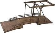 1:72 Scale Miniature 4D Wooden Bridge Model Reconnaissance Vehicles Handmade Puzzle for Party Favors Collectibles Display Boys Decoration