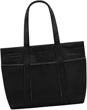 Aymzbd 20 L Capacity Yoga Tote Bag Gym Duffle Portable Stylish Snap Closure Waterproof Handbag Men Women for Themed Party Dating, Black