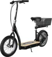 EcoSmart Metro HD Electric Scooter Padded Seat Bamboo Deck 16" Tire 15.5mph 12Mi