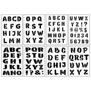 1.5" Comic Book Alphabet Stencils by Craft Smart® - 125 designs