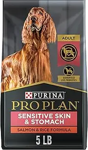 Purina Pro Plan Sensitive Stomach Dry Dog Food, Focus Sensitive Skin & Stomach Salmon & Rice Formula - 5 lb. Bag