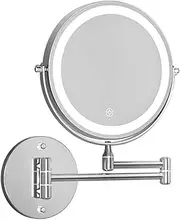 Embellir Extendable Makeup Mirror, Vanity Mirrors Beauty Cosmetic Dressing Bathroom Decor, LED Strip with 10X Magnification Wall-Mounted Lights Dimable