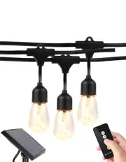 4-pack Brightech Ambience Pro – Solar Power Remote Control Outdoor String Lights