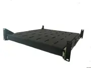 2U 500mm Deep Vented Sliding Server Rack Shelf (Heavy Duty 50kgs)