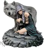 Nemesis Now Anne Stokes Limited Edition Protector Figurine 25cm Grey, Resin