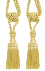 DÉCOPRO Chainette Tieback, Style# STB, Color# B7 - Light Gold [Set of 2]