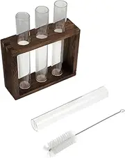 Generic 1Pc Hydroponic Test Tube Vase with Decorative Stand Stylish Container for Indoor Planting Unique Home for Flowers and