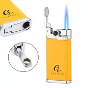 Galiner Windproof 1 Flame Jet Cigar Lighter Torch Metal Gas Refillable W/ Punch