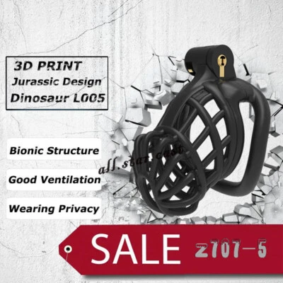 classics New Male Chastity Device 3D Print Design Breathable Locking Cage Device