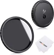 K&F Concept 72mm Variable ND2~ND400 Neutral Density Lens Filter Cloth Lens Cover