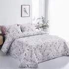 Flowers Queen King Patchwork Quilt Bedspread Coverlet Throw Rug 100% Cotton