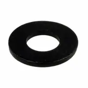 Pack of 500 Black Zinc Flat Washer M3 x 7 x 0.5 Metric Standard Round Engineers