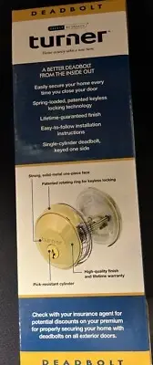 Turner keyless deadbolt door lock