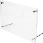 Album Display Stand Rock Turntable Portable Record Player Stand Cassette Clear Displays Bin Records Vinyl Record Storage Decor Record Covers Blank Stand Rack Plate Acrylic White