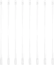 DOITOOL 8pcs Venetian Blind Rod tilt Rod Replacement Blinds Replacement Rods Vertical Blinds for Windows Clear Window Blind Wands Window Blind tilt Wand White Plastic Mini Tie Rod