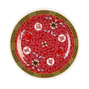 Thunder Group 1012TR 11-3/4" Diameter Longevity Pattern Melamine Plate - 1 Doz