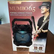 SANTANA MUMBO PORTABLE KARAOKE SPEAKER 6.5 BLUETOOTH COLOR LIGHTS & MICROPHONE