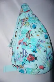 VERA BRADLEY ESSENTIAL SLING BACKPACK BAG ANTILLES TREASURE FISH EXACT