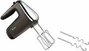 [Moulinex] Powermix Silence Hand Mixer, 600 W, Low Noise Technology, Speed Control, Turbo Function, 2 Whisks, 2 Dough Hooks, Stainless Steel Mixing Base, Mini Chopper HM653910