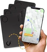 tag8 Dolphin Slim Card Tracker Wireless Bluetooth Tracker with Anti-Lost & Anti-Theft Alarm, Item Locator for Key, Wallet, Luggage, Mobile & Other Item Finder Compatible with iOS & Android - Pack of 4